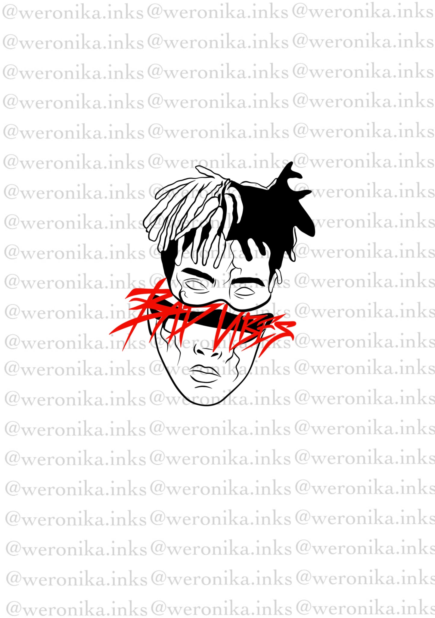XXTENTACION Broken Face Tattoo