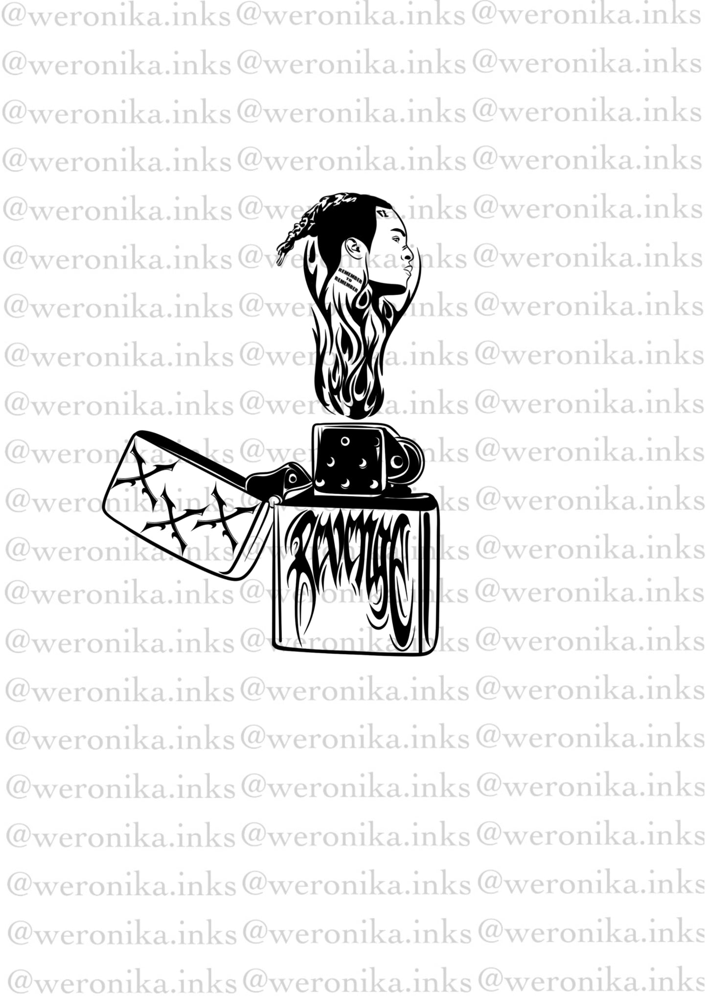XXXTENTACION lighter Tattoo