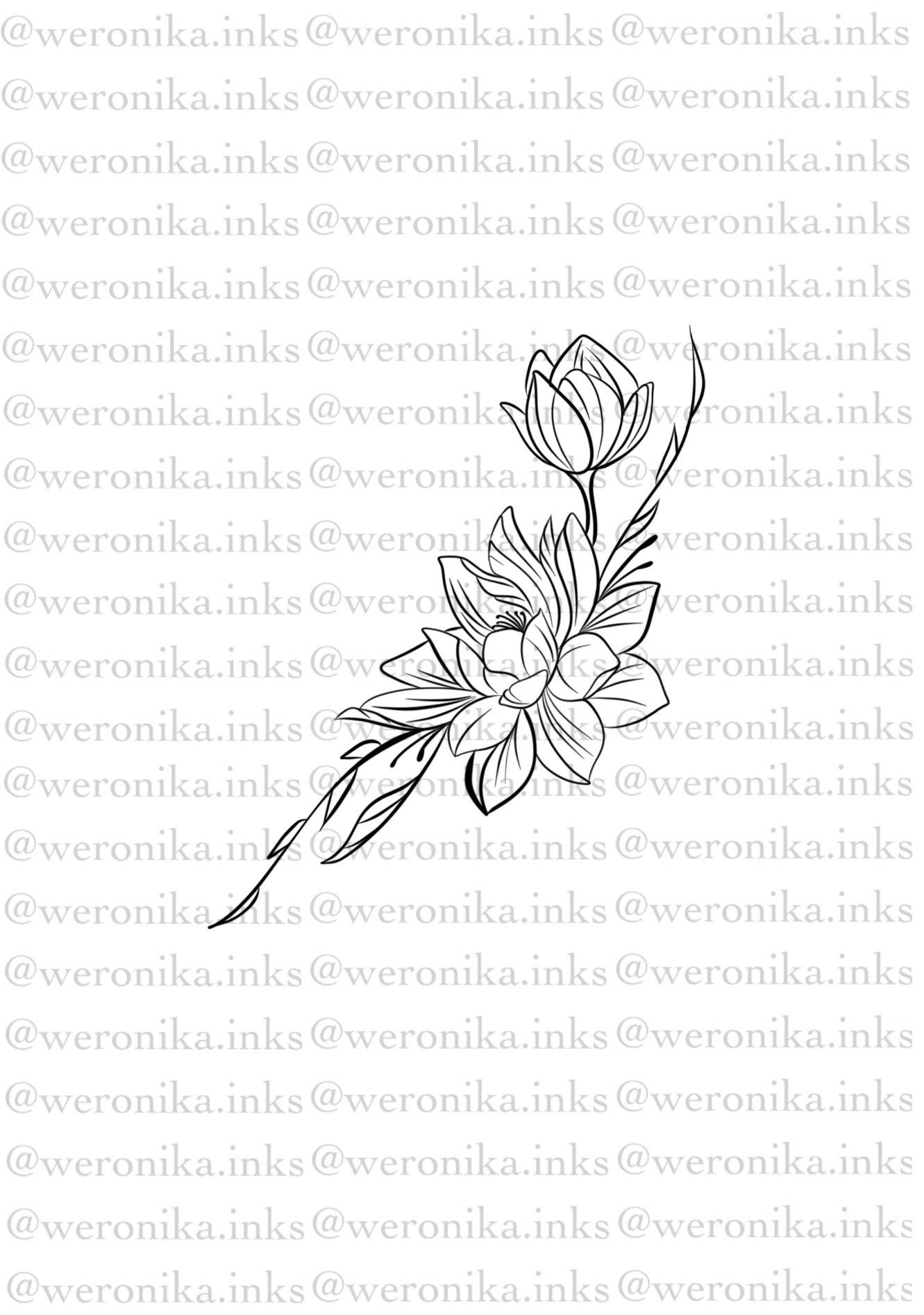 Floral Side Boob Tattoo