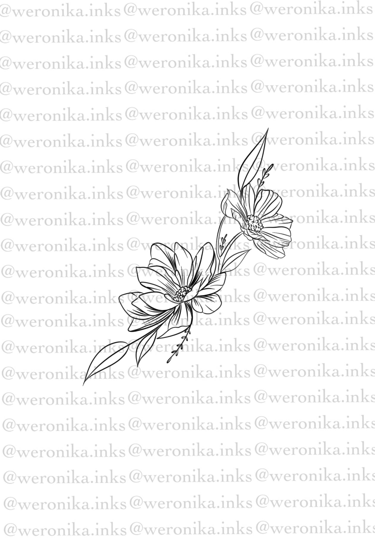 Floral Side Boob Tattoo 4