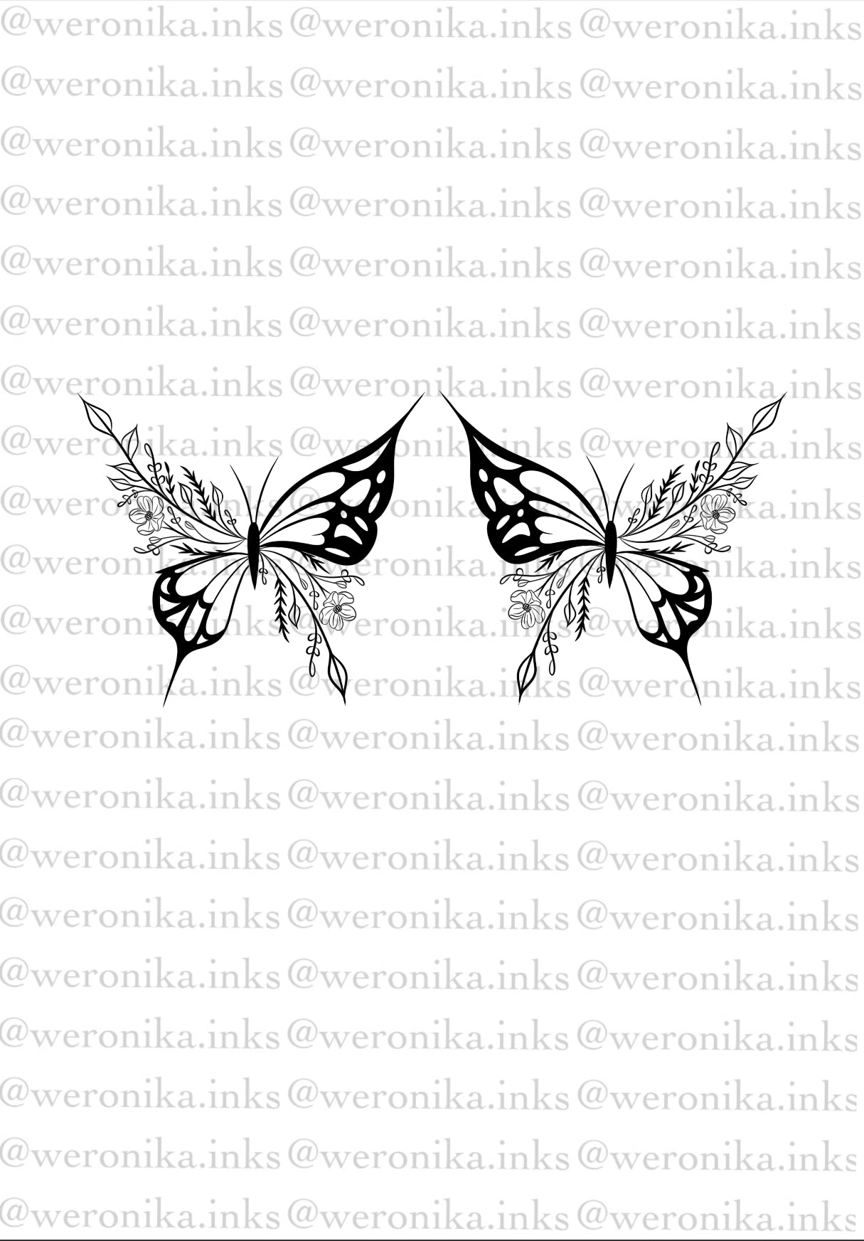 Matching Butterfly Tattoo – Weronika.inkss