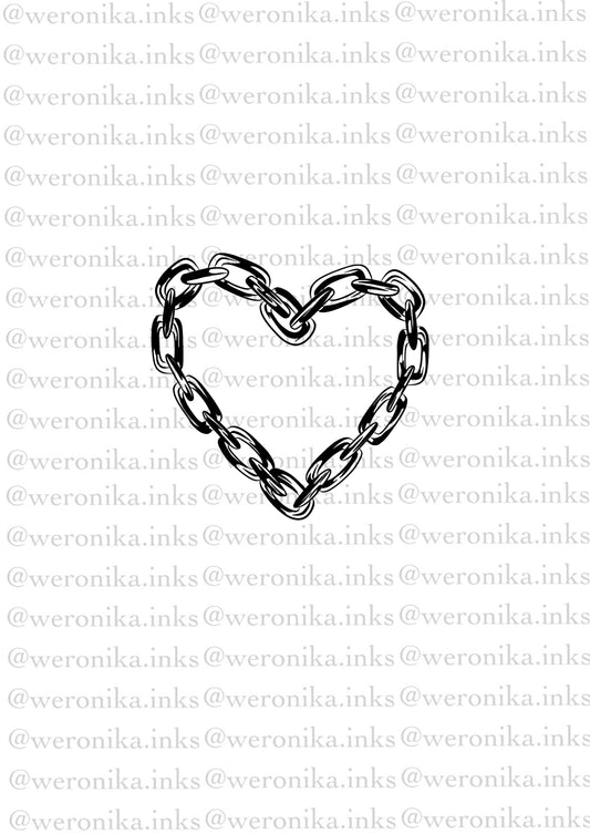 Chain Heart Tattoo