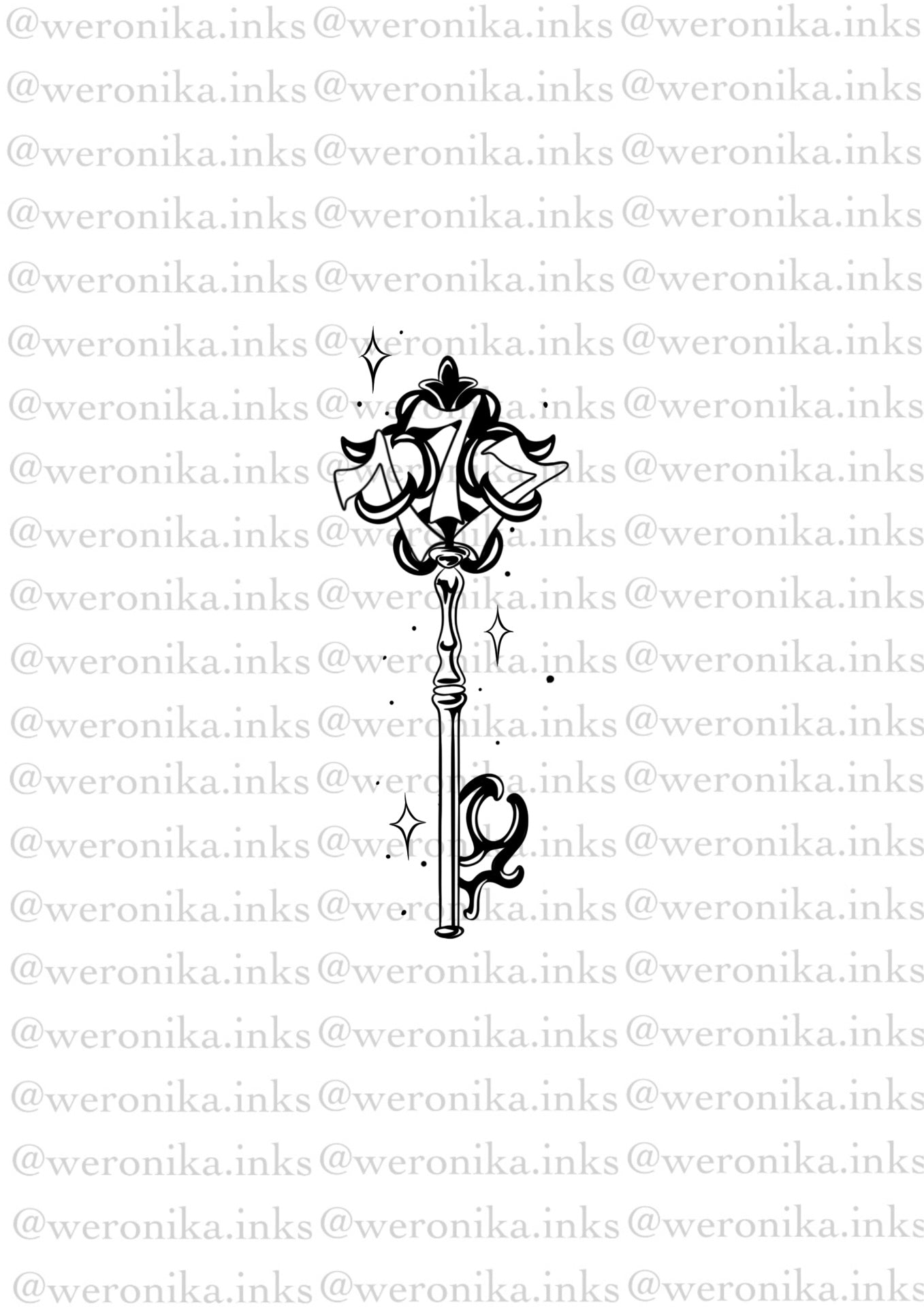 777 key angel number tattoo