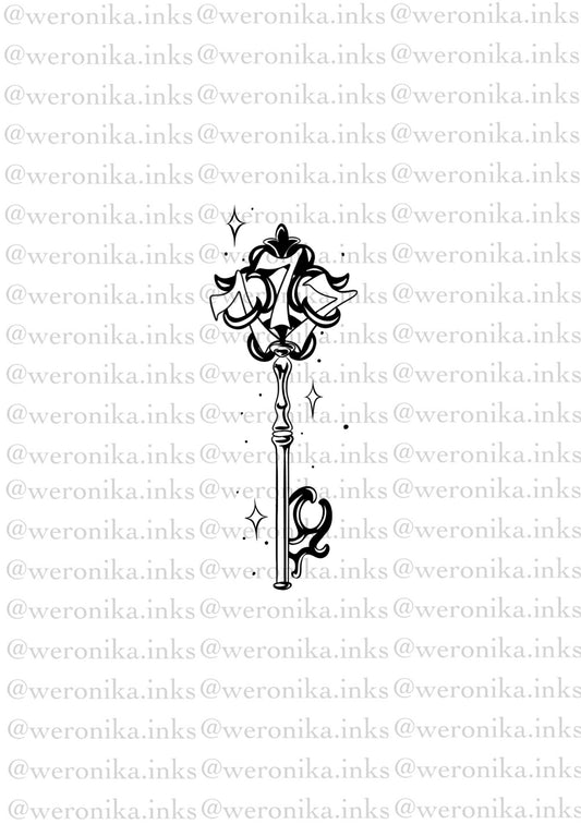 777 key angel number tattoo