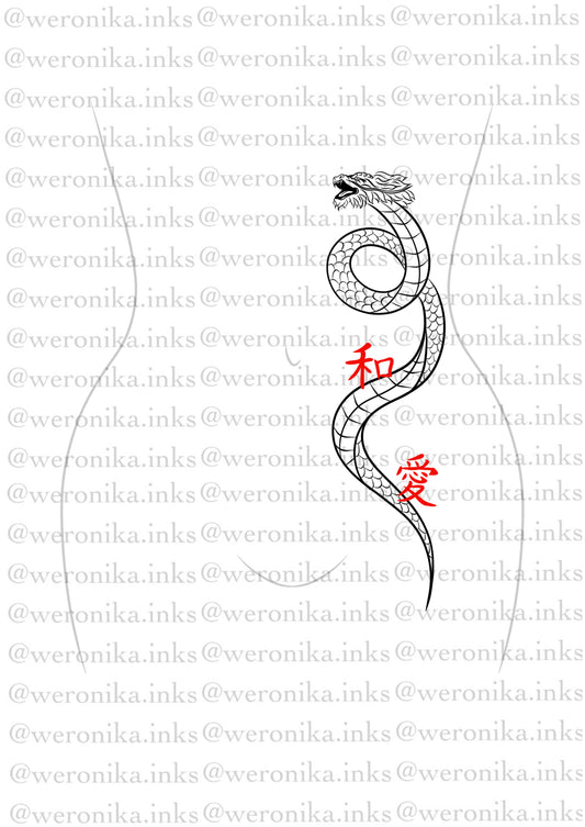 Dragon Stomach Tattoo