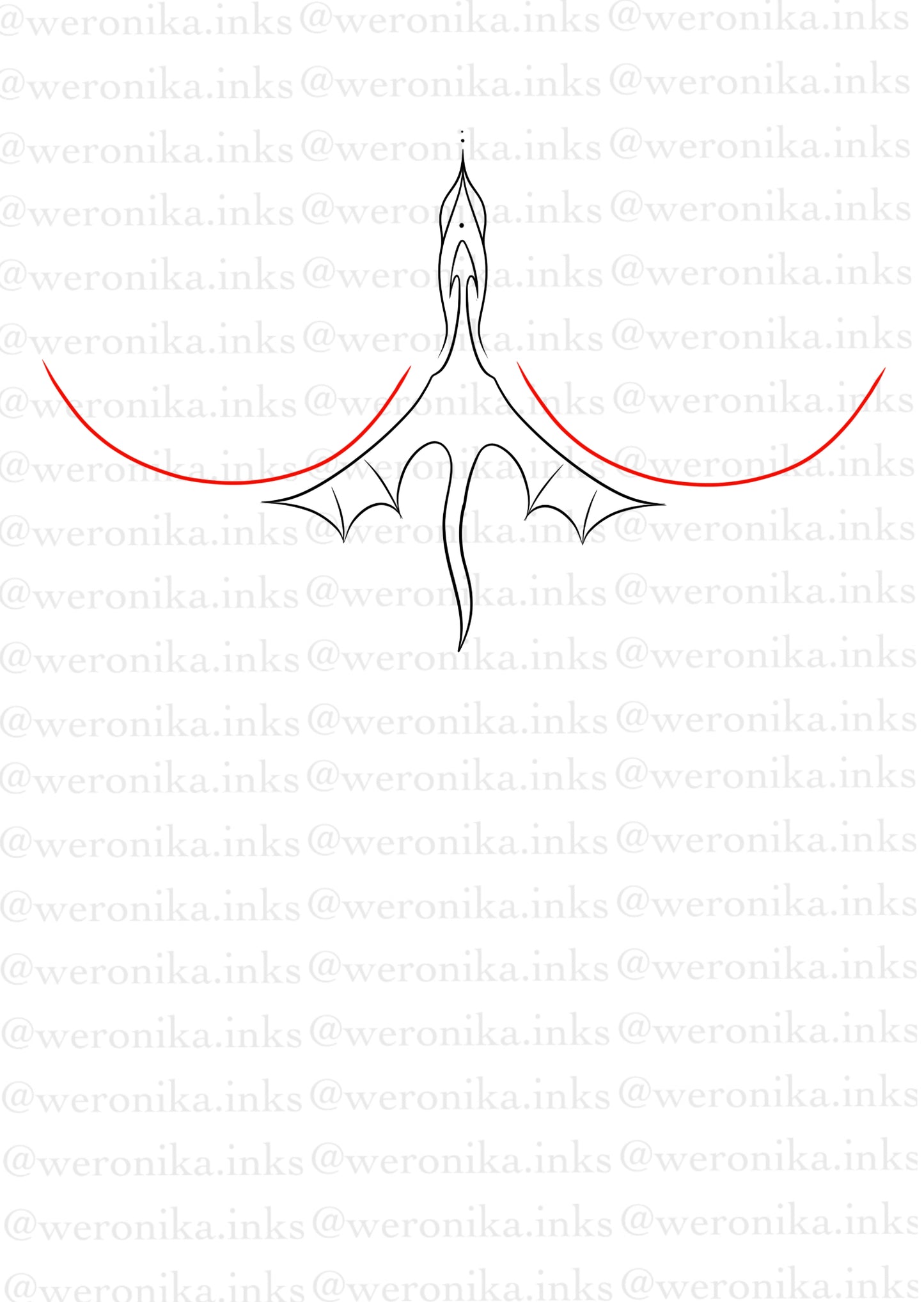 Sternum, Dragon Tattoo
