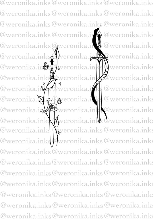 Matching Sword Tattoos
