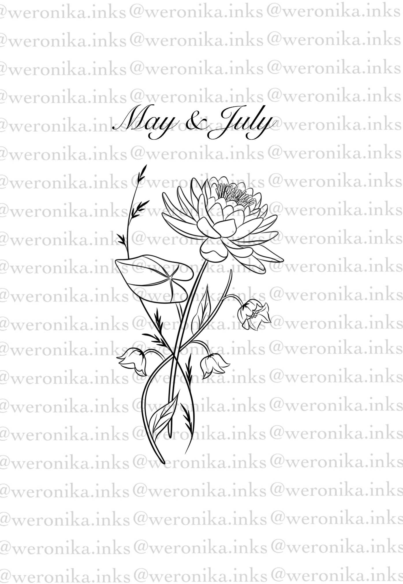 July Birth Flower Tattoo Ideas