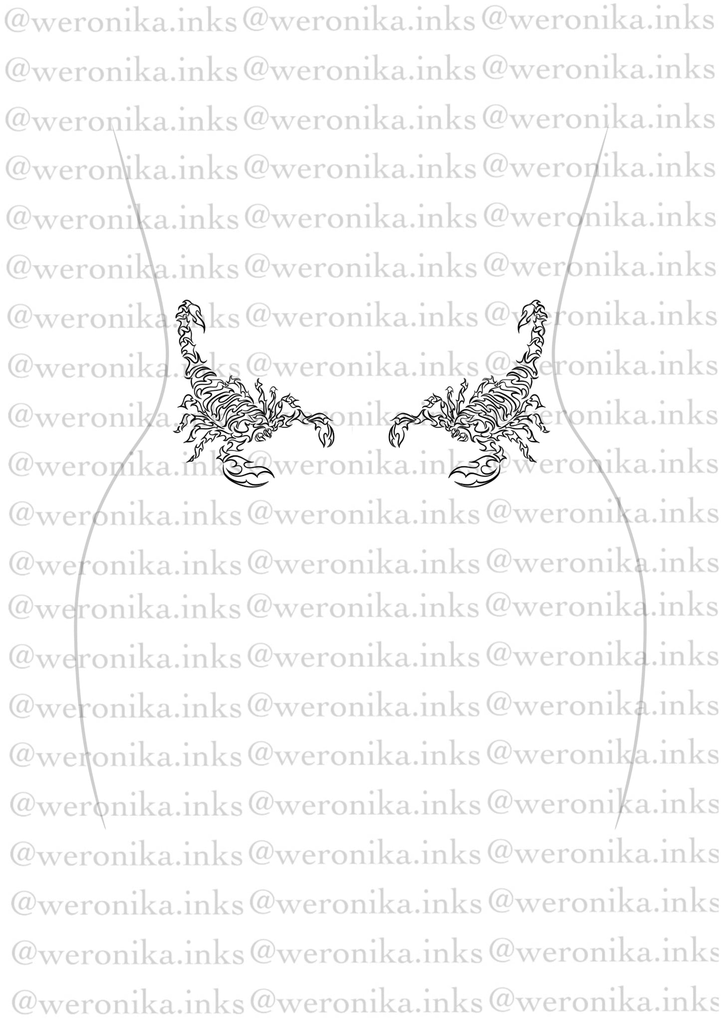 Cybergilism Scorpions Lower Back Tattoo