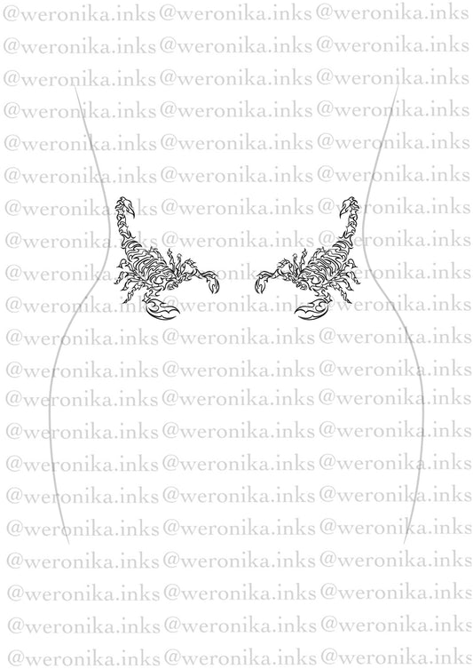 Cybergilism Scorpions Lower Back Tattoo