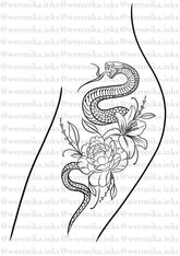 Thigh Tattoos – Weronika.inkss
