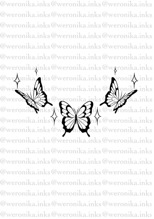 Butterflies Tramp Stamp Tattoo