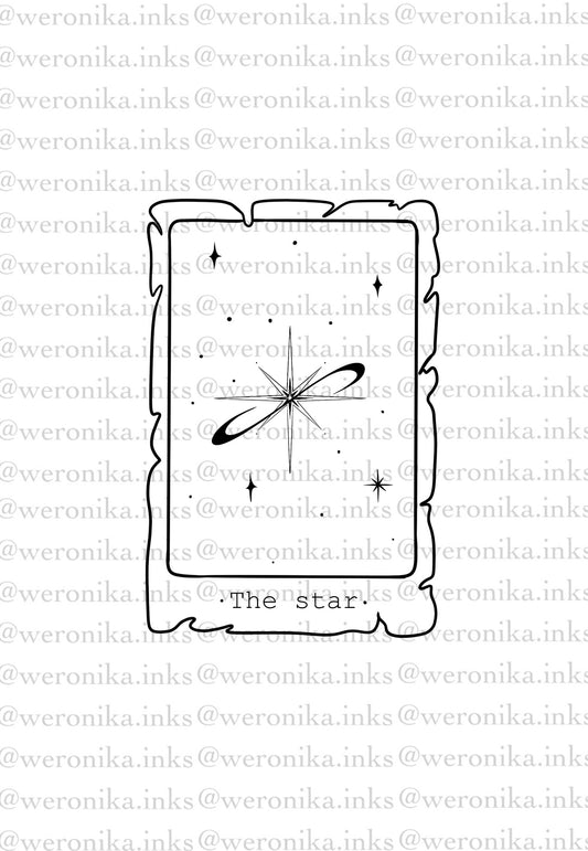 The Star, Tarot Card Patchwork Tattoo