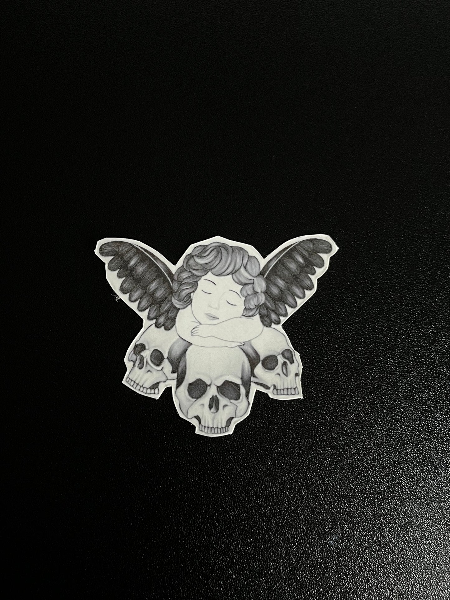 Angel & Skulls Temporary Tattoo