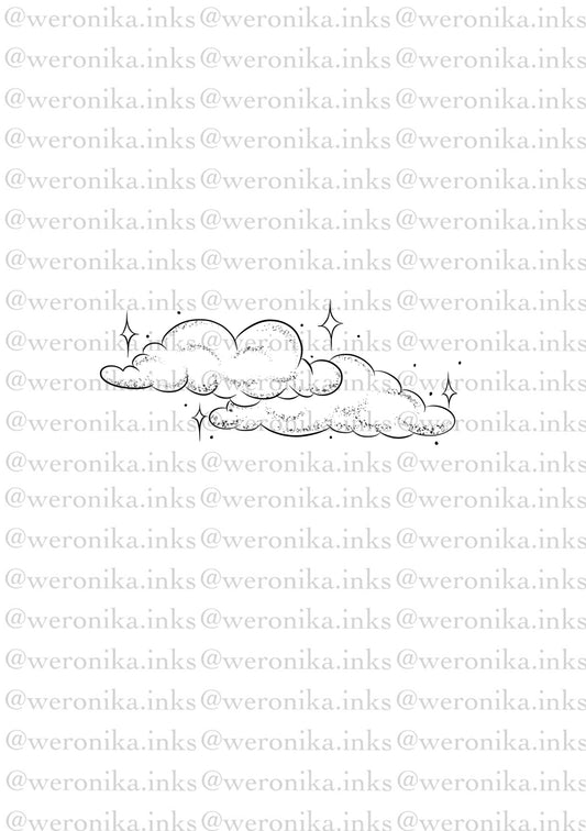Cloud Patchwork Tattoo