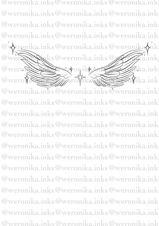 Wings Tramp Stamp Tattoo