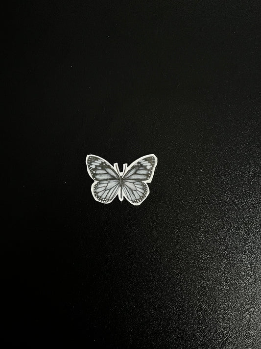 Shaded Butterfly Temporary Tattoo