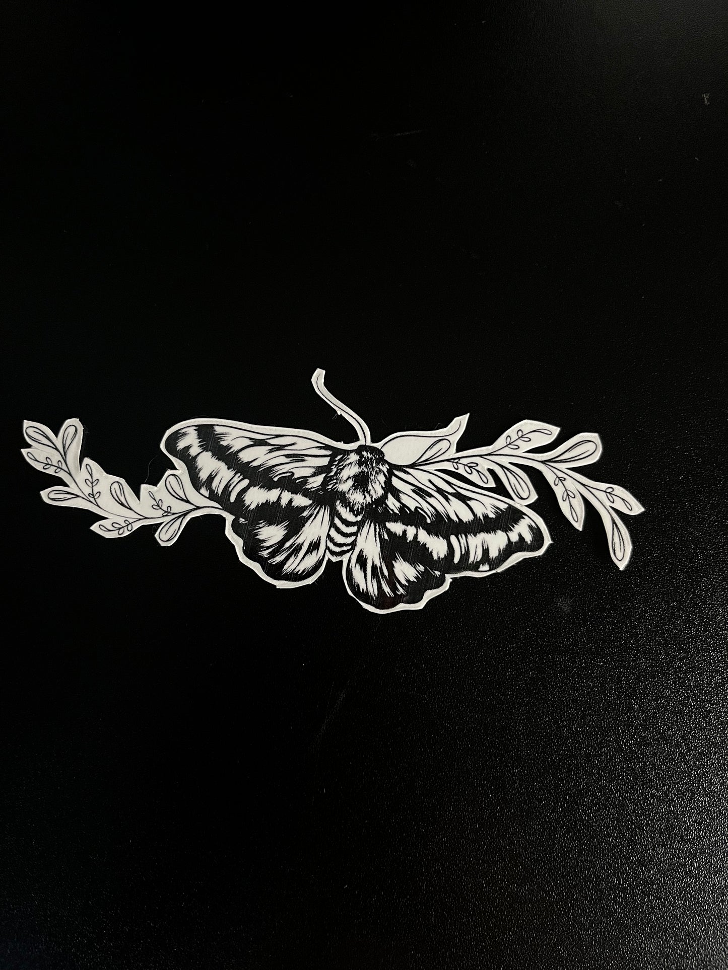 Moth & Vines Temporary Tattoo